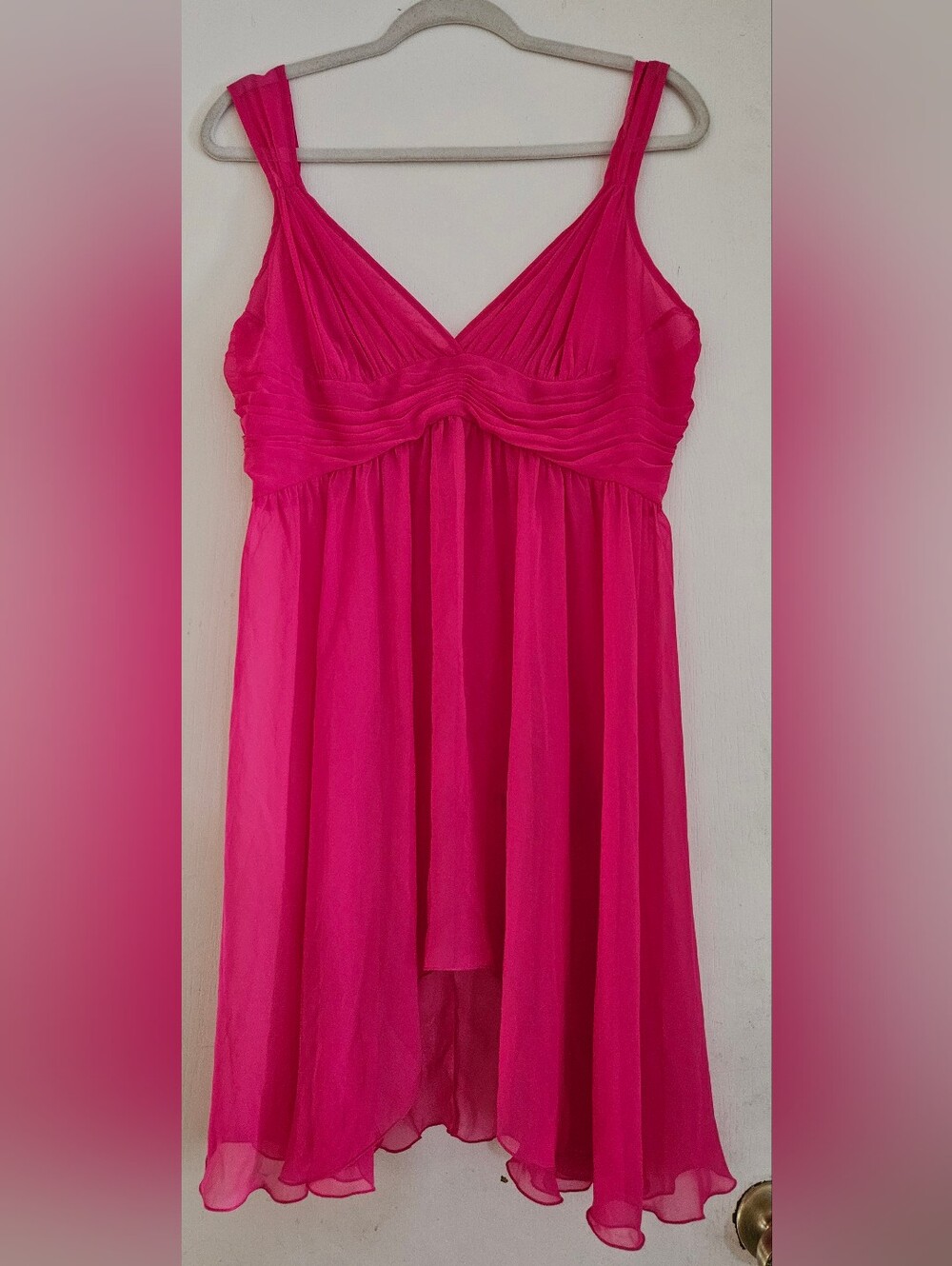 Vintage 2004 Victoria’s Secret Y2K Pink Chiffon Babydoll Chemise L